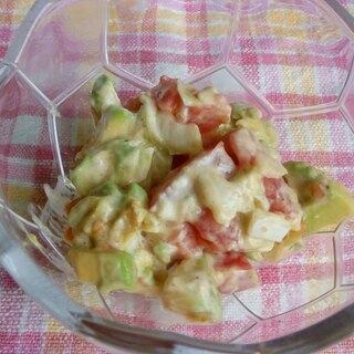 アボカド・トマト・卵のサラダ